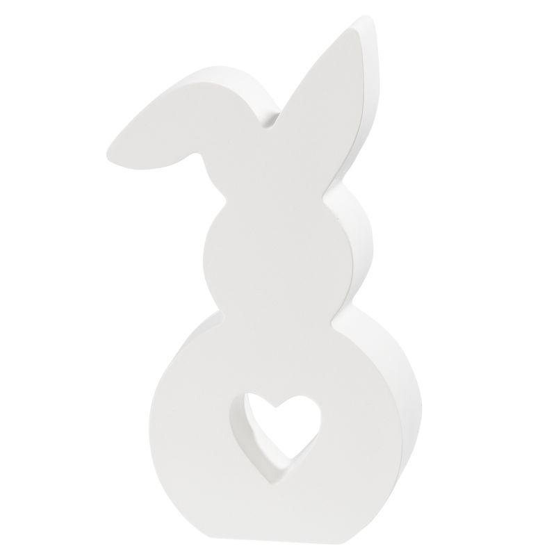 Silikongießform Hase sitzend mit Herz 12x7x2,5cm