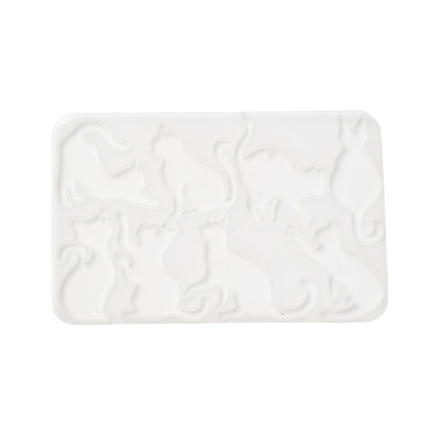 Silikongießformen Katzen Anhänger 91x140x4mm
