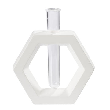 Silikonform Vase 6-Eck mit Reagenzglas 10,5x12x3,5cm