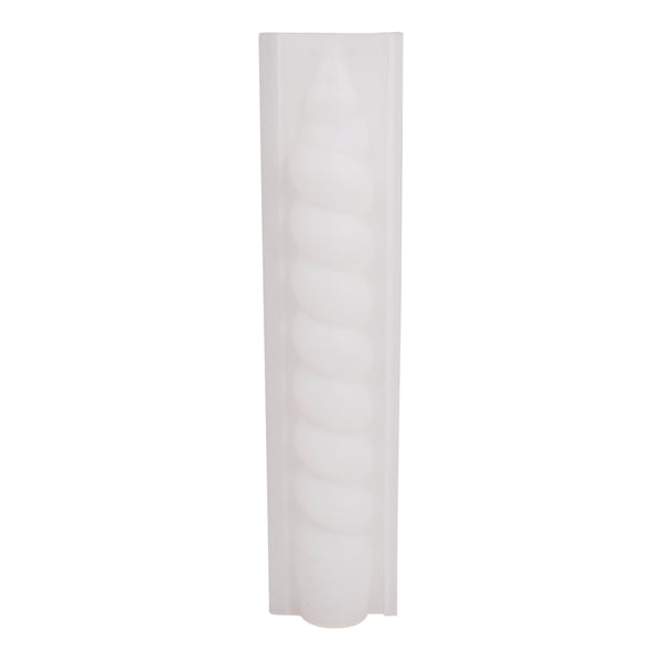 Silikon-Gießform Stabkerze gedreht ø 2cm Höhe 19,5cm 2-teilig