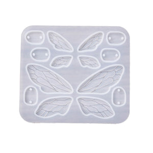 Silikonform Schmetterlingsflügel Libelle Feen Anhänger  96x85x4,5mm