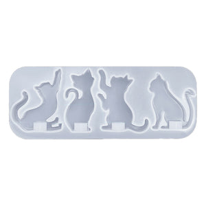 Silikonform Katzen Silhouette 153x59x16mm