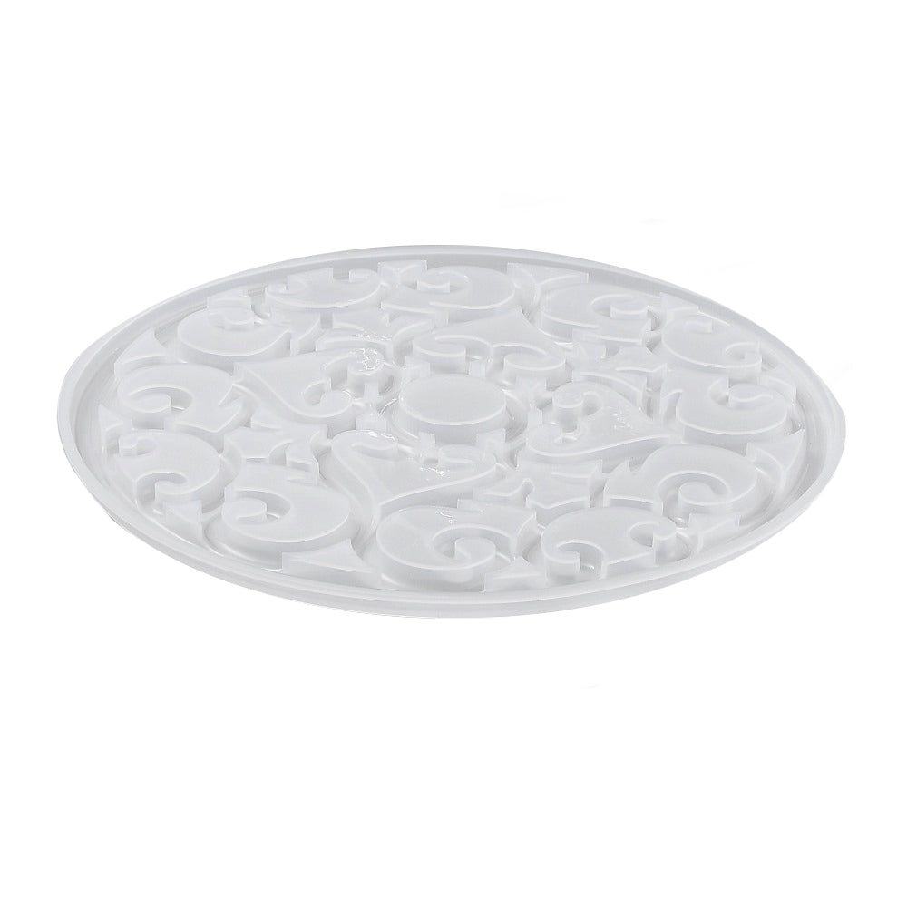 Silikon-Gießform Ornament Untersetzer rund 200x7mm