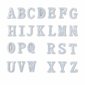 Gießformen Set Alphabet A - Z, 26-teilig, 40x20x11mm Silikon Gießform