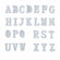 Gießformen Set Alphabet A - Z, 26-teilig, 40x20x11mm Silikon Gießform
