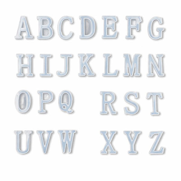 Gießformen Set Alphabet A - Z, 26-teilig, 40x20x11mm Silikon Gießform