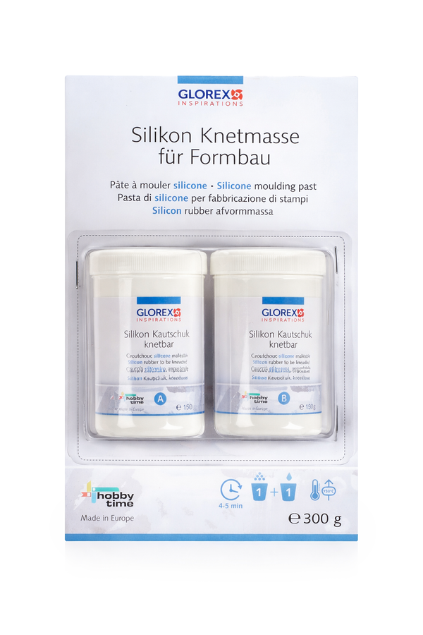 Silikon-Kautschuk Knetmasse zum Abformen 2-Komponenten 300g