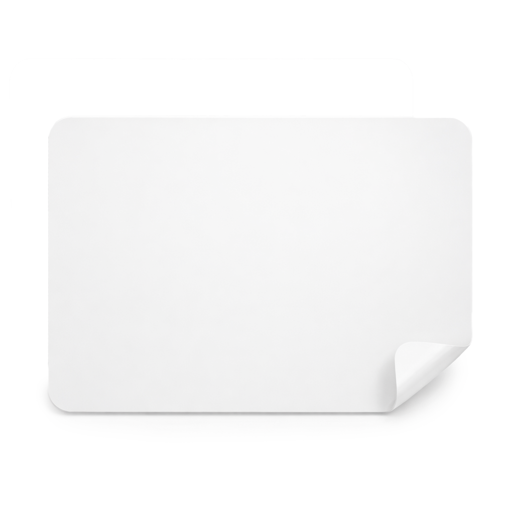 Silikonmatte weiß 15x20cm, 1mm dick, weiche Gummimatte