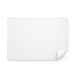 Silikonmatte weiß 15x20cm, 1mm dick, weiche Gummimatte