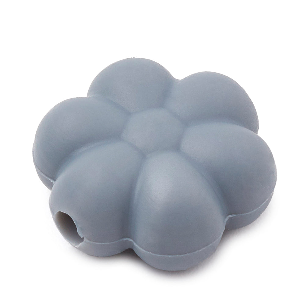 Silikonperle Blume lebensmittelecht 14x13x6mm verschiedene Farben 1 Stück