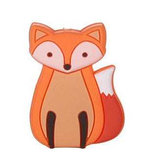 Silikonperle Fuchs 3,8x2,5x3,8cm 1 Stück