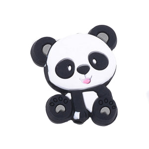 Silikonperle Panda Lebensmittelqualität 27,5x22,5x8mm 1 Stück