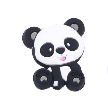 Silikonperle Panda Lebensmittelqualität 27,5x22,5x8mm 1 Stück