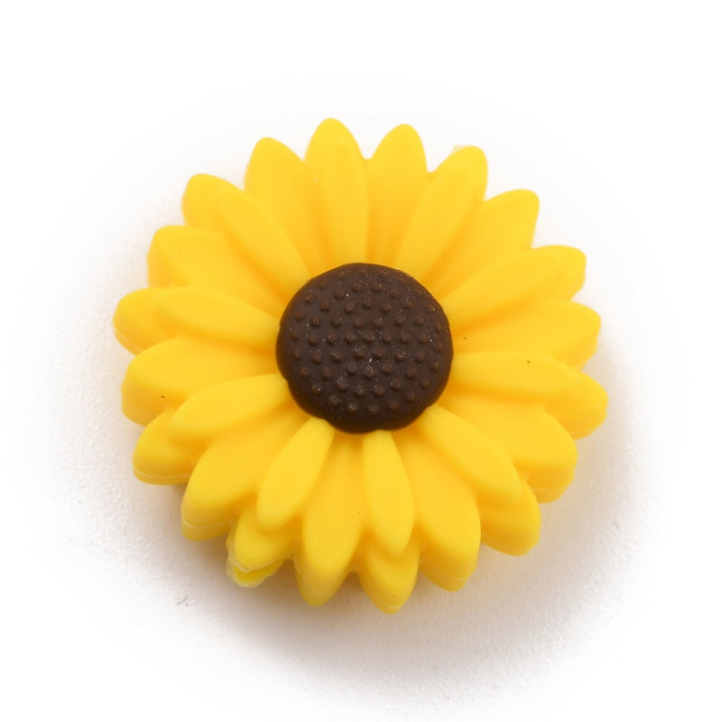 Silikonperlen Blumen 22x8,5mm Lebensmittelqualität 1 Stück