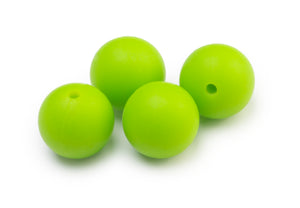 Silikonperlen 15mm Lebensmittelqualität 4 Stück