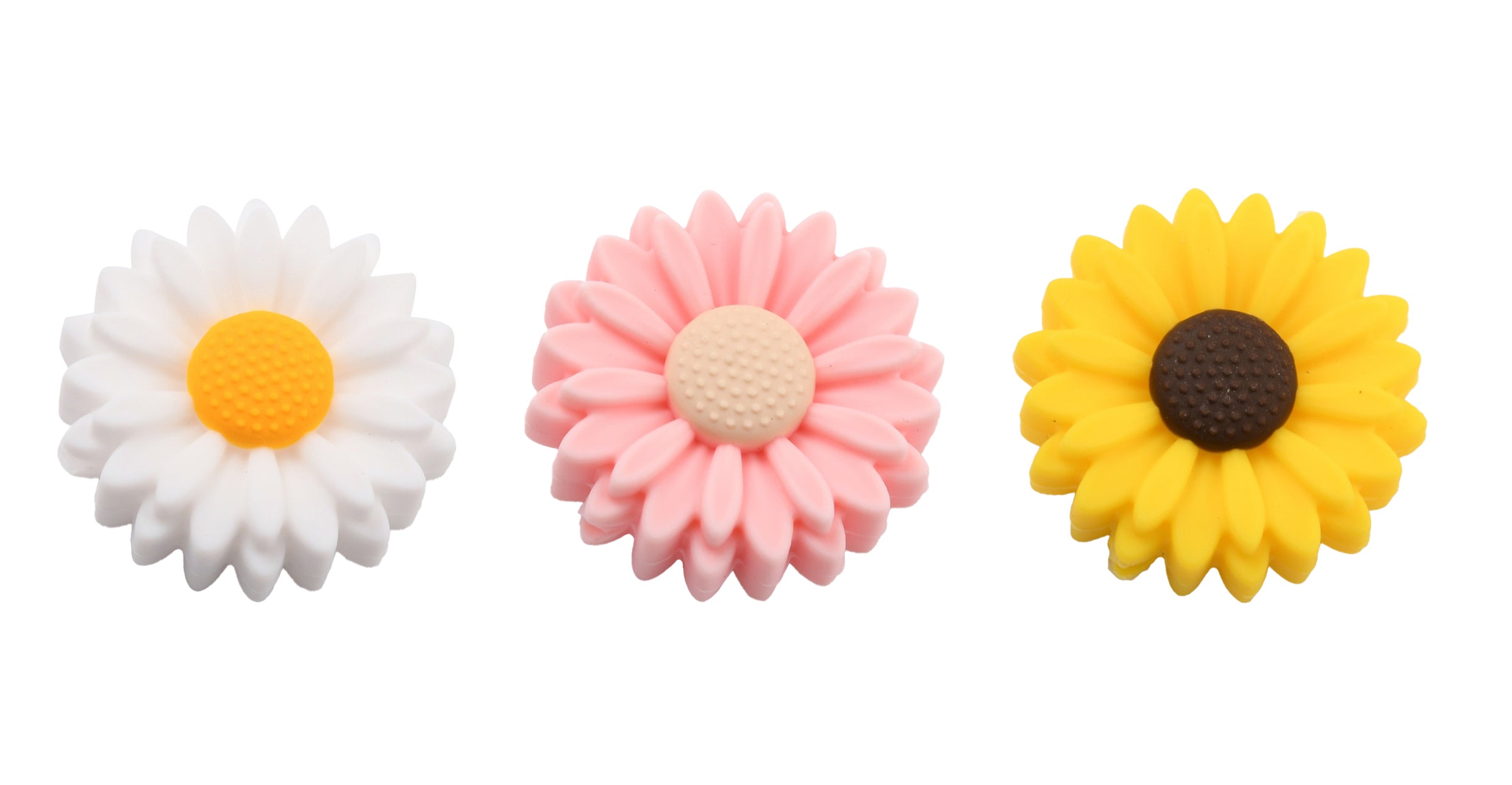 Silikonperlen Blumen 22x8,5mm Lebensmittelqualität 1 Stück