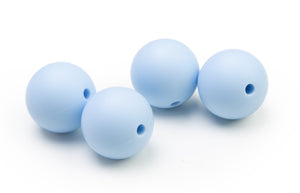 Silikonperlen 15mm Lebensmittelqualität 4 Stück