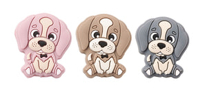 Silikonperle Hund 28x25x9mm 1 Stück