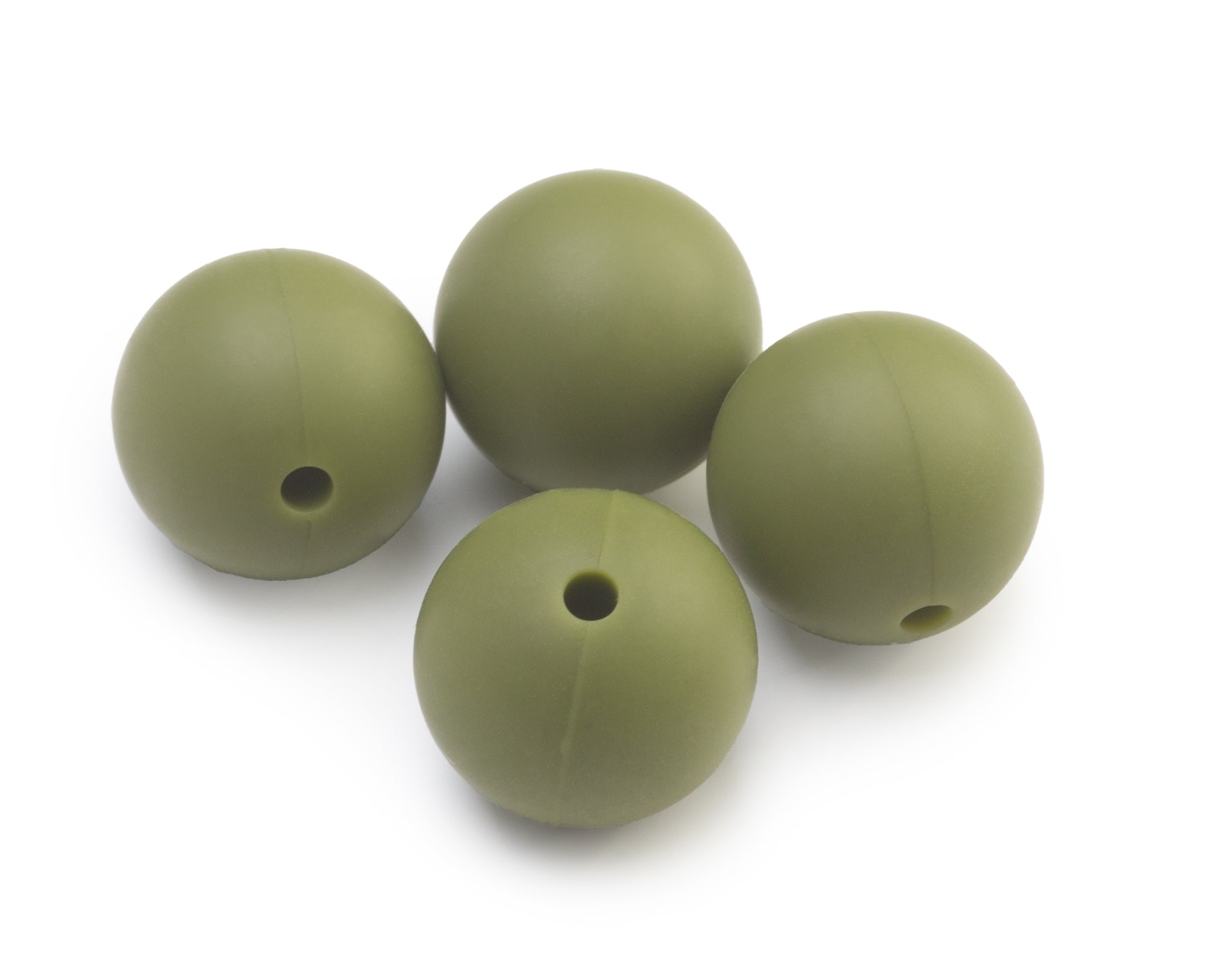 Silikonperlen 15mm Lebensmittelqualität 4 Stück