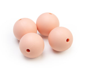 Silikonperlen 15mm Lebensmittelqualität 4 Stück