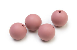 Silikonperlen 15mm Lebensmittelqualität 4 Stück