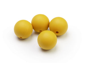 Silikonperlen 15mm Lebensmittelqualität 4 Stück