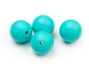 Silikonperlen 15mm Lebensmittelqualität 4 Stück
