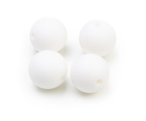 Silikonperlen 15mm Lebensmittelqualität 4 Stück