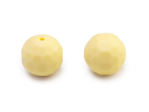 Silikonperlen facettiert 15mm lebensmittelecht 1 Stück