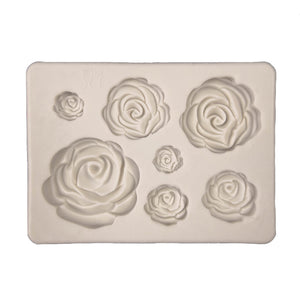 Silikonpressform Rosen 62x88mm Lebensmittelqualität