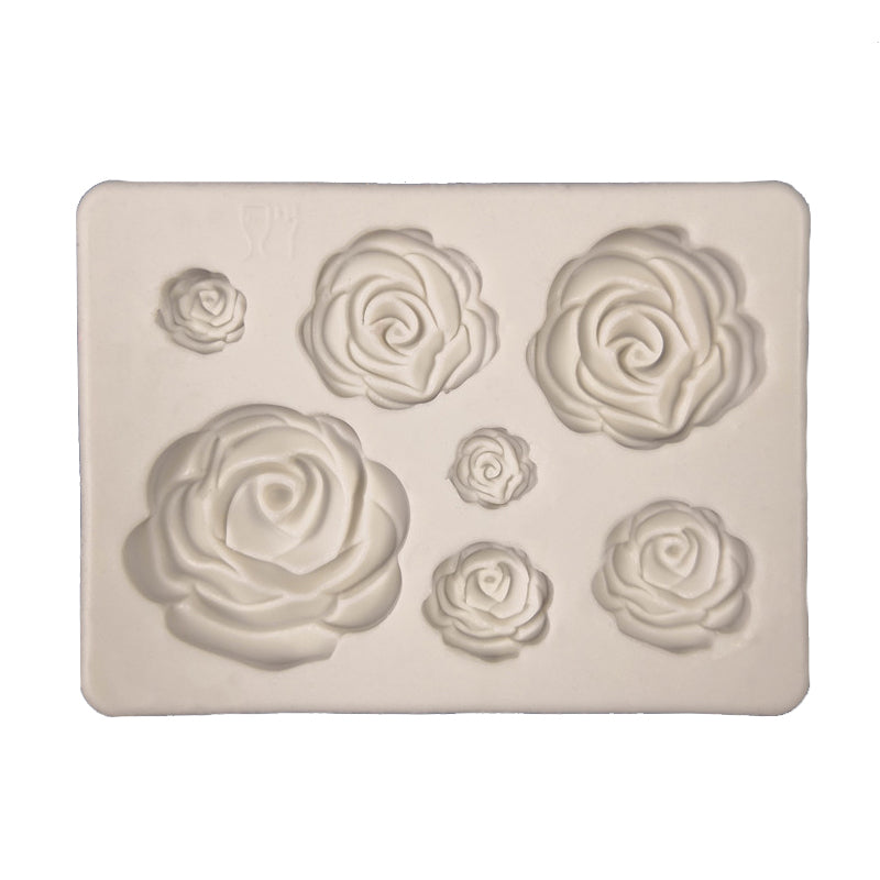Silikonpressform Rosen 62x88mm Lebensmittelqualität