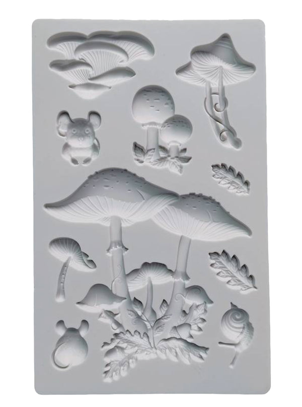 Silikon-Pressform Fantasy Mushrooms 12,7x20,5cm