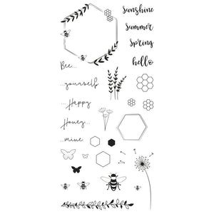 Clear Stamps Bienensommer 97x205mm 28 Motive SB-Btl. 1Bogen