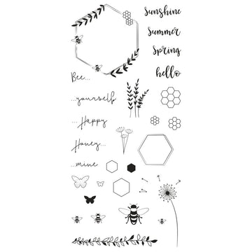 Clear Stamps Bienensommer 97x205mm 28 Motive SB-Btl. 1Bogen