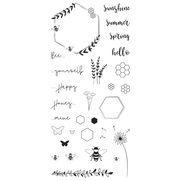 Clear Stamps Bienensommer 97x205mm 28 Motive SB-Btl. 1Bogen