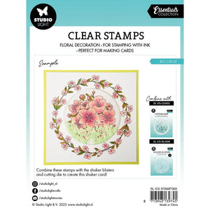 Studio Light Essentials Silikonstempel Big Circle Kirschblüten 11,9 x 12,9 x 0,3 cm