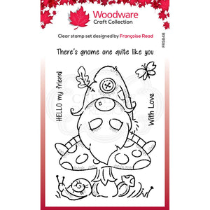 Silikonstempel Wald-Gnom Holzwaren-Bastelkollektion 10,5 x 14,5 cm