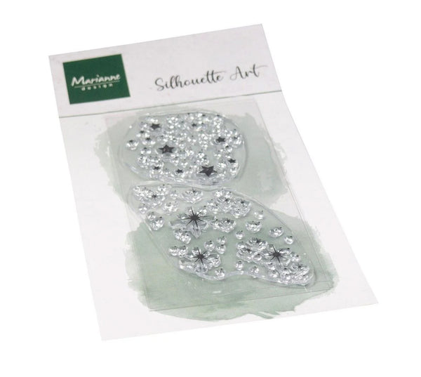 Marianne Design Silikonstempel Silhouette Art Stardust 2 Stück