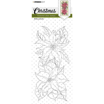 Studio Light Silikonstempel Weihnachtsstern Slimline Poinsettia 20x9,5cm
