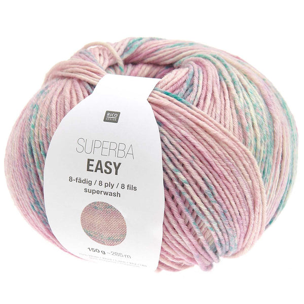 Rico Superba Easy Sockenwolle 8-fädig Spray-Print 150g 250m