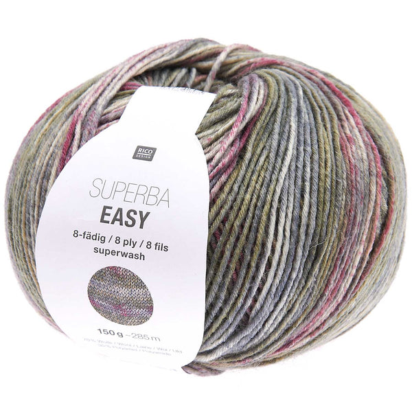Rico Superba Easy Sockenwolle 8-fädig Spray-Print 150g 250m
