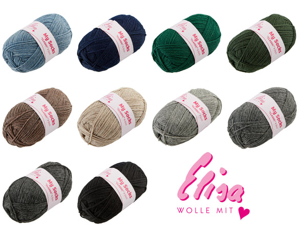 ELISA My Socks Classic Sockenwolle 8-fädig 150g 300m