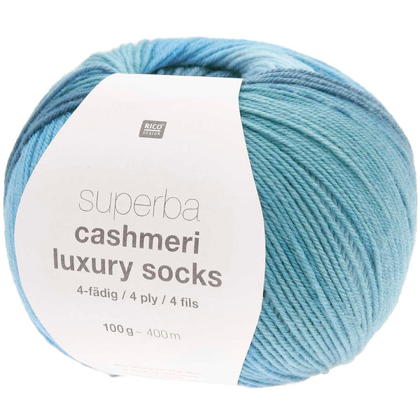 Rico Design Superba Cashmeri Luxury Socks Sockenwolle 4-fädig 100g 400m