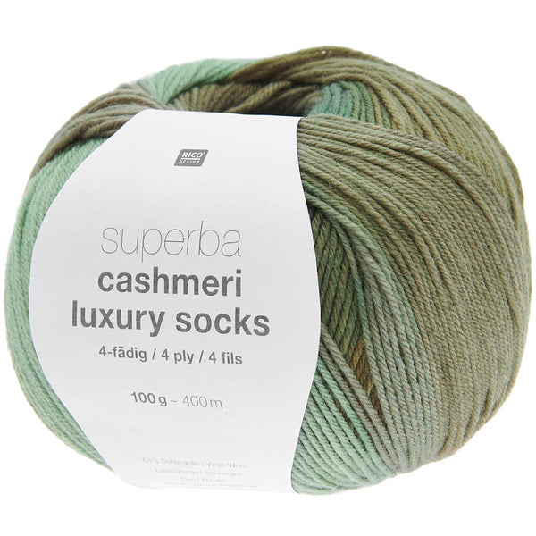 Rico Design Superba Cashmeri Luxury Socks Sockenwolle 4-fädig 100g 400m