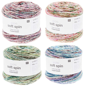 Socks Soft Spin 6-fädig Sockenwolle 75% WV 25% PA 150g / 390m