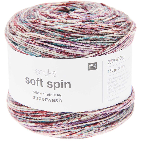 Socks Soft Spin 6-fädig Sockenwolle 75% WV 25% PA 150g / 390m