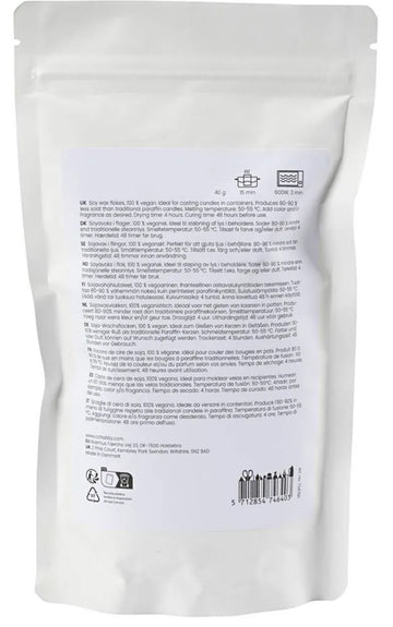 Sojawachs für Kerzen In Behältern Creme 250g