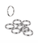 Spaltringe silber 9mm 10 Stück / Packung