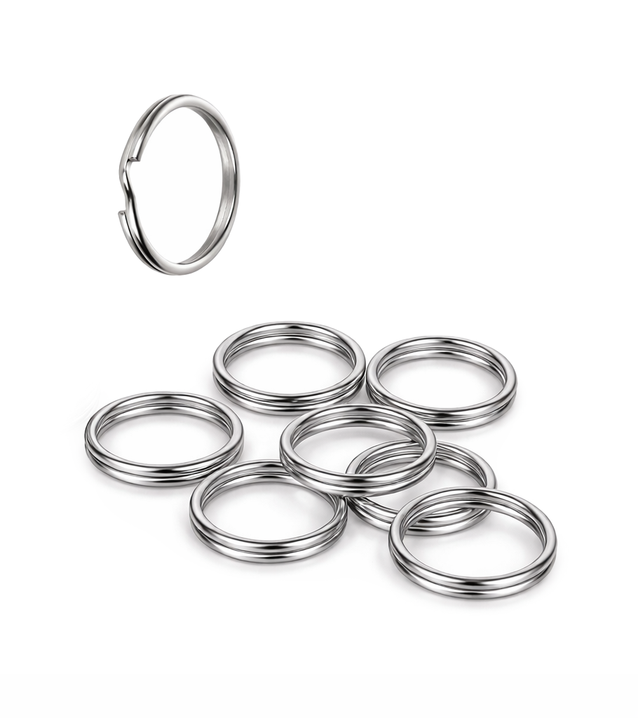 Spaltringe silber 9mm 10 Stück / Packung