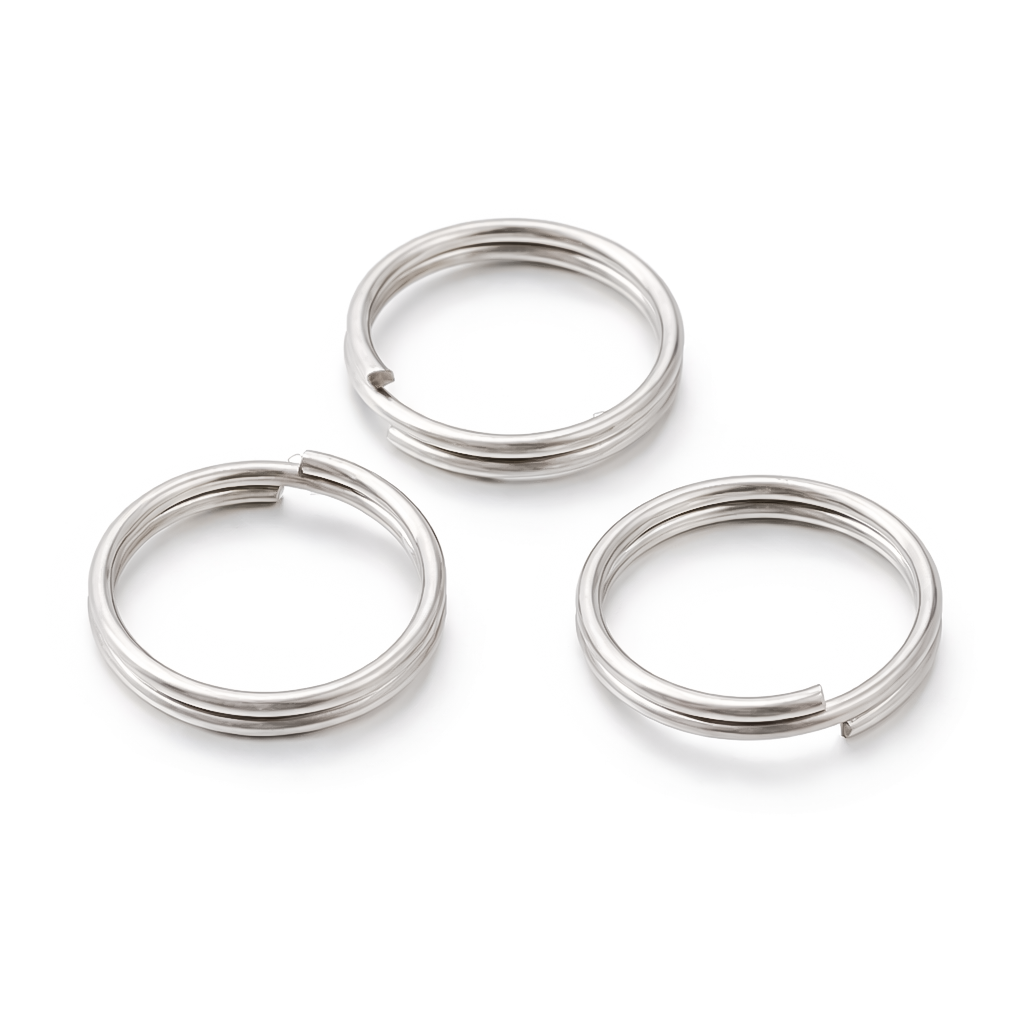 Spaltring silber 7mm 20 Stück / Packung